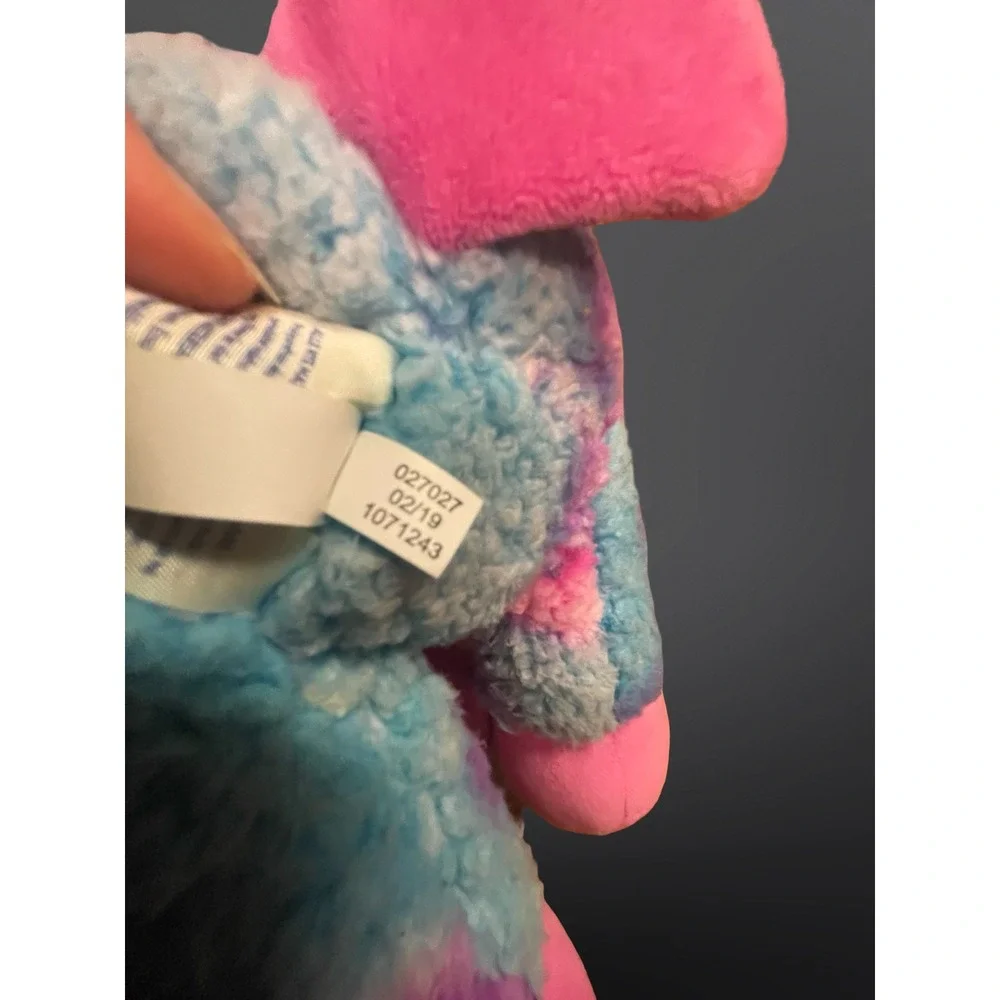 Build-A-Bear Workshop Pink Blue Purple Tie Dye Llama Plush Stuffed Animal 027027